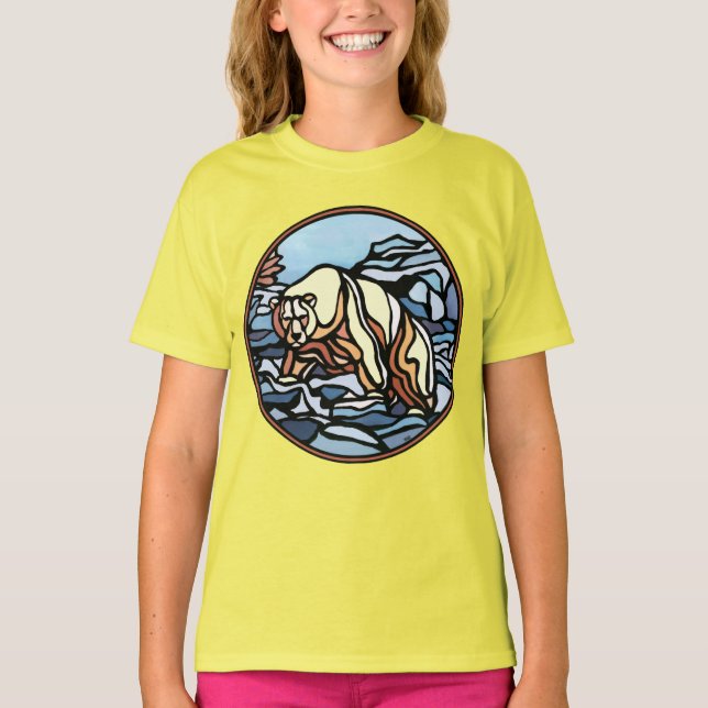 Bear Art Kid's Sweatshirts Polar Bear Kid's Shirt (Front)