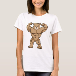Bear as Bodybuilder with big Muscles T-Shirt