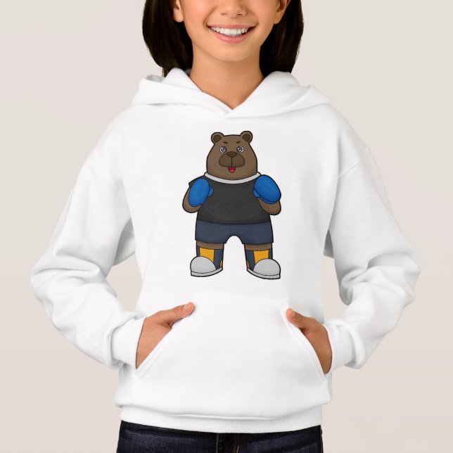 Bear as Boxer with Boxing gloves (Front)