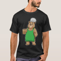 Bear as Cook with Cooking apron & Bowl