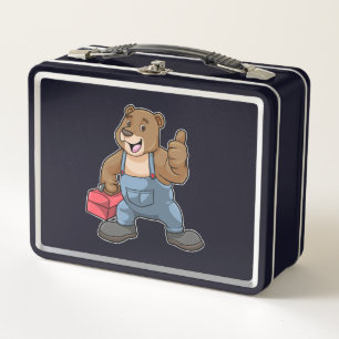 Bear as Craftsman with Tool box
