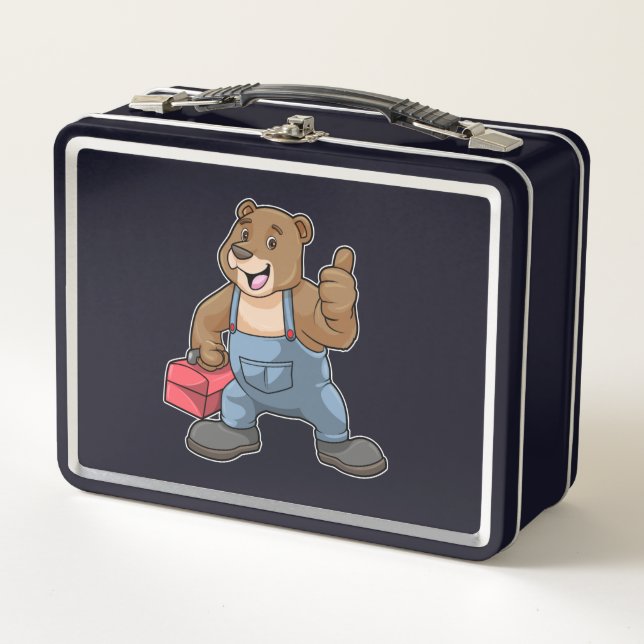 Bear as Craftsman with Tool box (Front)
