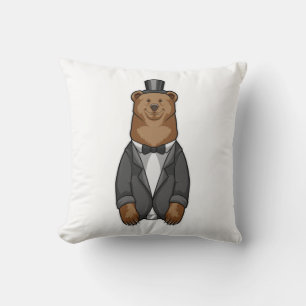 Bear as Groom with Jacket Cushion