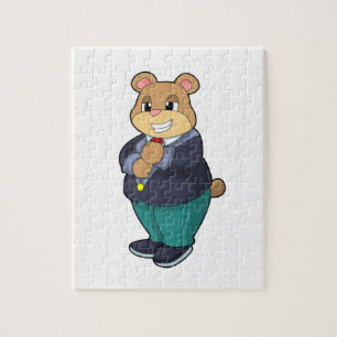 Bear as Groom with Suit Jigsaw Puzzle