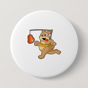 Bear as Runner 7.5 Cm Round Badge