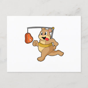 Bear as Runner Postcard