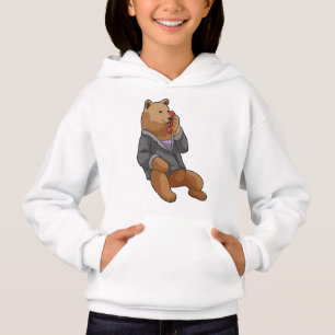 Bear as Secretary with Phone