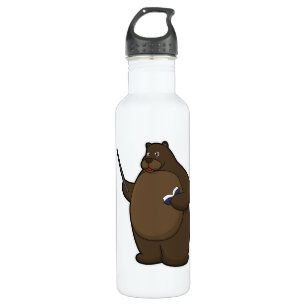 Bear as Teacher with Book & Pointer 710 Ml Water Bottle