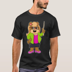 Bear as Teacher with Glasses T-Shirt