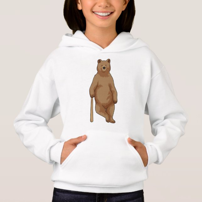 Bear at Baseball with Baseball bat (Front)