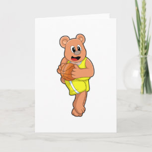 Bear at Basketball Sports Card