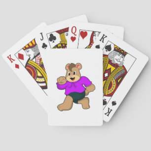 Bear at Running Playing Cards