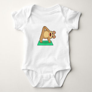 Bear at Yoga Fitness Baby Bodysuit