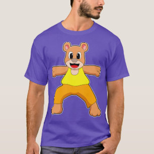 Bear at Yoga in Standing T-Shirt