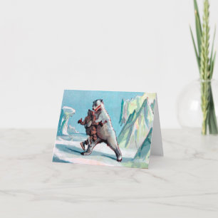 Bear Attack Holiday Card