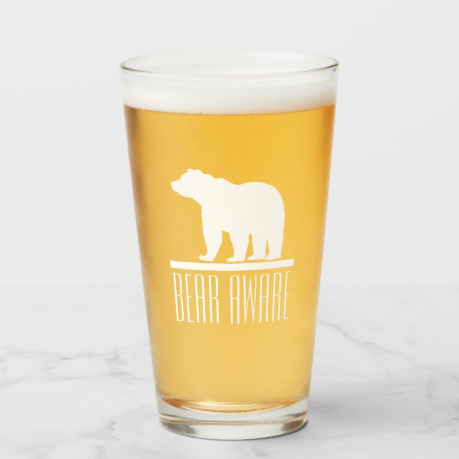 Bear aware Glass (Front Filled)