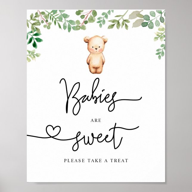 Bear Babies are sweet take a treat Poster (Front)