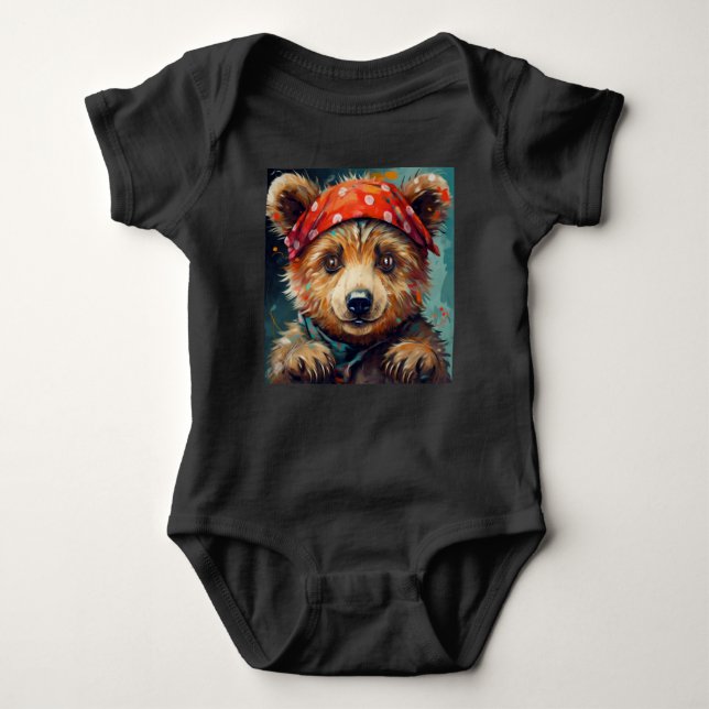 Bear  baby bodysuit (Front)