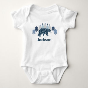 Bear baby boy bodysuit