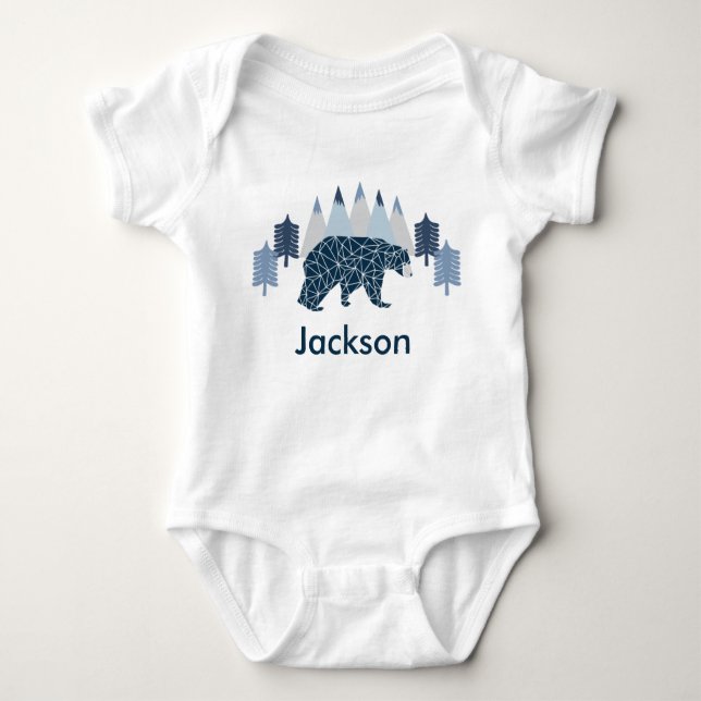 Bear baby boy bodysuit (Front)