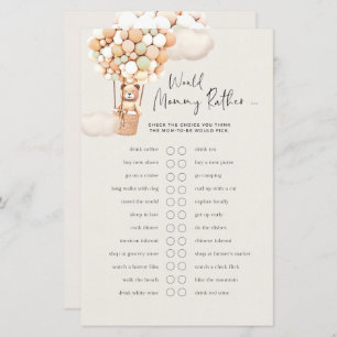 Bear Baby Game - Would Mummy Rather?