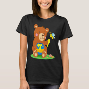 Bear Baby Shares Honey with Bee Bear Bear Child Bo T-Shirt