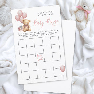 Bear Baby Shower Bingo Game