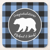 Bear Baby Shower Boy Blue