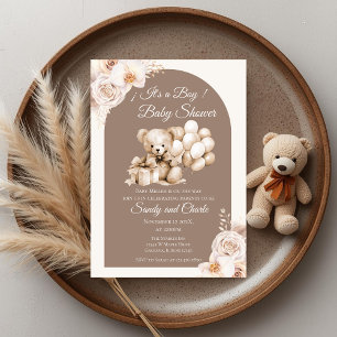 Bear Baby Shower Boy invitation
