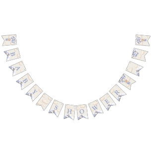 Bear Baby Shower Buntin Flags