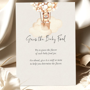 Bear Baby Shower Game Guess Baby Food