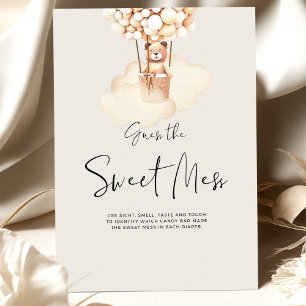 Bear Baby Shower Game Guess The Sweet Mess