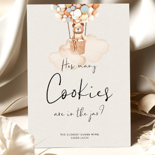 Bear Baby Shower Game - How Many Cookies?