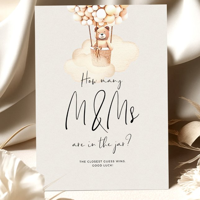 Bear Baby Shower Game How Many M&M's (Creator Uploaded)