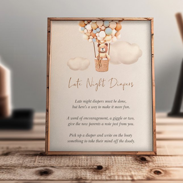 Bear Baby Shower Game - Late Night Diapers (Creator Uploaded)