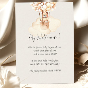 Bear Baby Shower Game My Water Broke