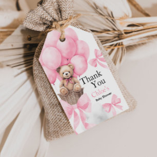 Bear Baby Shower Gift Tags