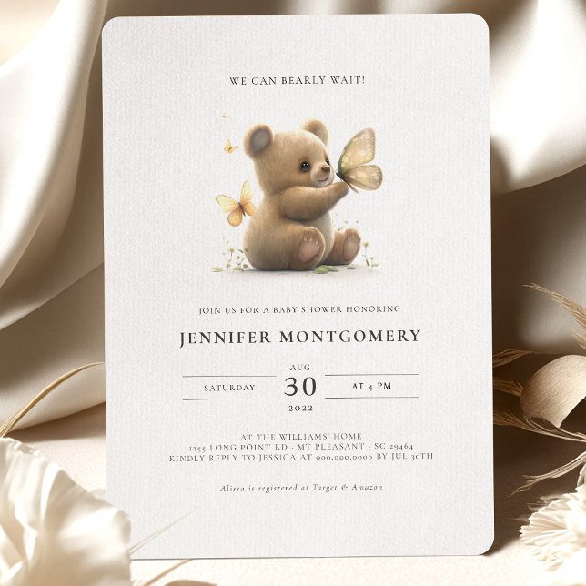 Bear Baby Shower Invitation Gender Neutral (Creator Uploaded)