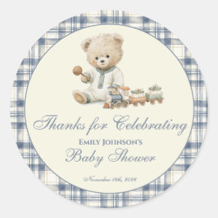 Bear Baby Shower Stickers