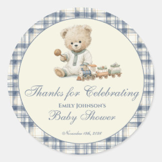 Bear Baby Shower Stickers