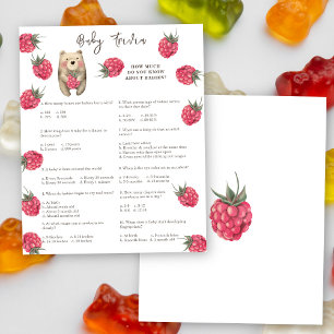 bear - Baby Trivia   Baby Shower Game
