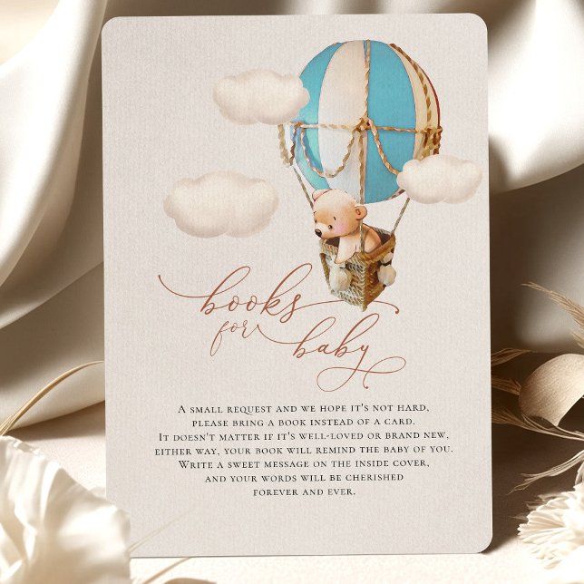 Bear Balloon Baby Books Enclosure Card (Creator Uploaded)