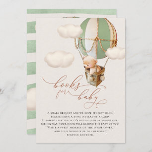 Bear Balloon Baby Books Enclosure Card