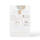 Bear Balloon Baby Shower Predictions & Advice Game