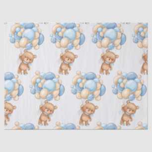 Bear Balloon Boy Cute Wrapping Paper