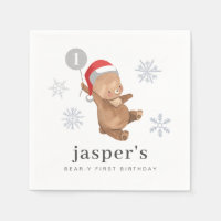 Bear Balloon Santa Hat