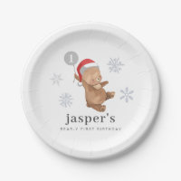Bear Balloon Santa Hat
