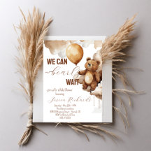 Bear Balloons Bearly Wait Baby Shower 