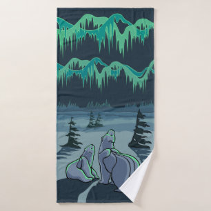 Bear Bath Towel Set Custom Polar Bear Towels
