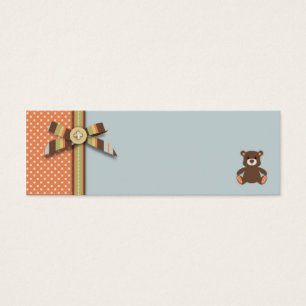 Bear Bear Boy Skinny Gift Tag B